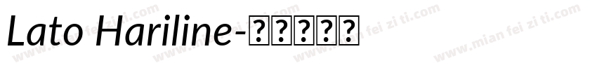 Lato Hariline字体转换